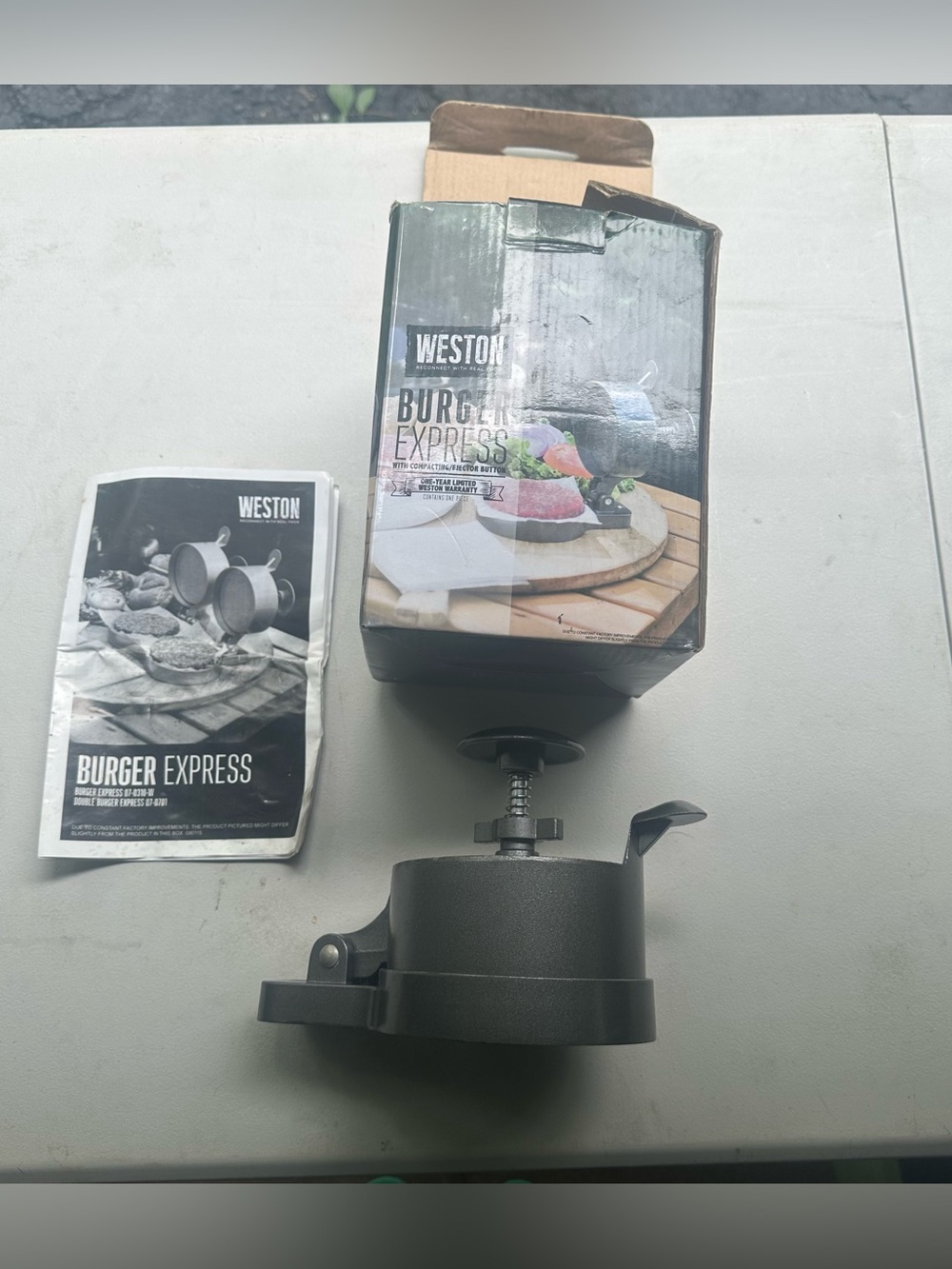 Weston Burger Express Burger Press - Dark Gray